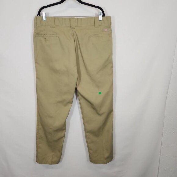 Dickies Men's 873 Slim Fit Work Pants in Khaki - Size 38x32 - Picture 3 of 7